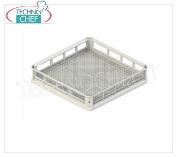 Cestello quadrato per bicchieri maglia stretta, dim.mm.500x500x100h