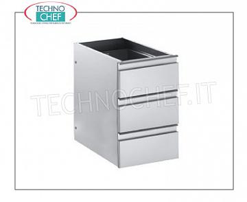 Kit of 3 drawers for refrigerated tables Mod.TN Kit of 3 drawers for refrigerated tables Mod.TN