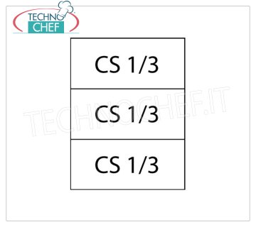 TECHNOCHEF - Set 3 Cestelli 1/3 per cuocipasta, Mod.C3