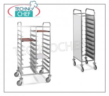 trolleys for self-service trays 