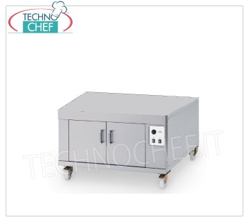Stainless steel front leavening cell Stainless steel front leavening cell for pastry ovens Mod.PFB and PFE, electric heating with thermostatic control (temp.0°/+90°C), V.230/1, Kw.1.00, Weight 85 Kg, dim.mm .1000x1560x700h