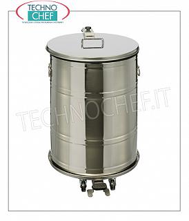 Stainless steel dustbins 