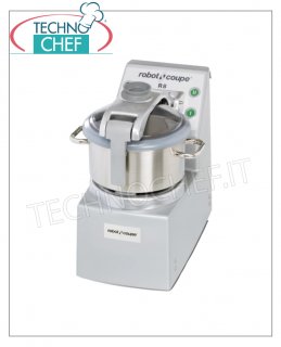 R8 table CUTTER, bowl capacity 8 litres, ROBOT COUPE brand, professional R8 table CUTTER, ROBOT COUPE brand, with removable 7.5 liter STAINLESS STEEL BATHTUB, Speed ​​1,500 / 3,000 rpm, V. 400/3, Kw 2.2, Weight 37 Kg, dimensions 315x545x585h mm